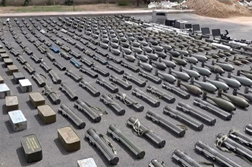armas incautadas Incautado armamento israelí destinado a los terroristas en Siria